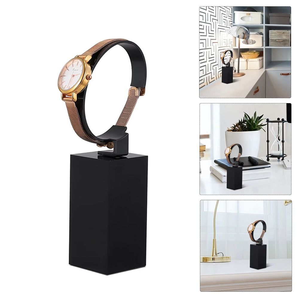 Jewelry And Watches Inc - 4/6/8 センチメートル新しいアクリル時計ディスプレイホルダー軽量 C 型時計スタンド高級時計オーガナイザー