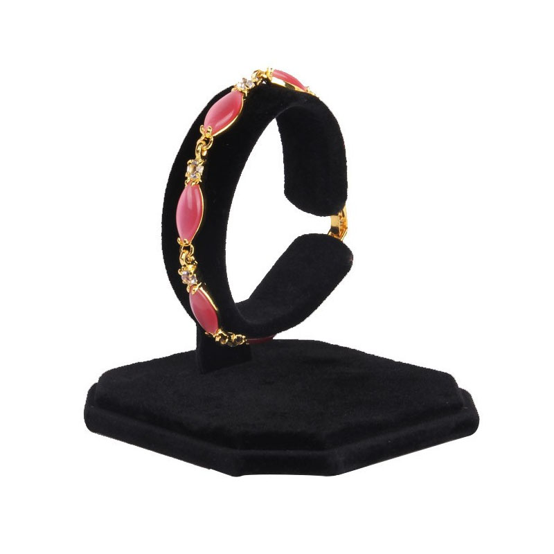 高品質ベルベット C シェイプジュエリーディスプレイスタンド - Jewelry And Watches Inc のレビューと価格