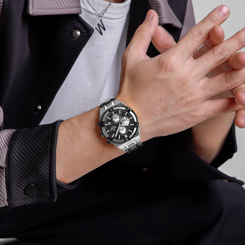 NAVIFORCE メンズ クォーツ クロノグラフ 腕時計  - Jewelry For Watches のレビューと価格