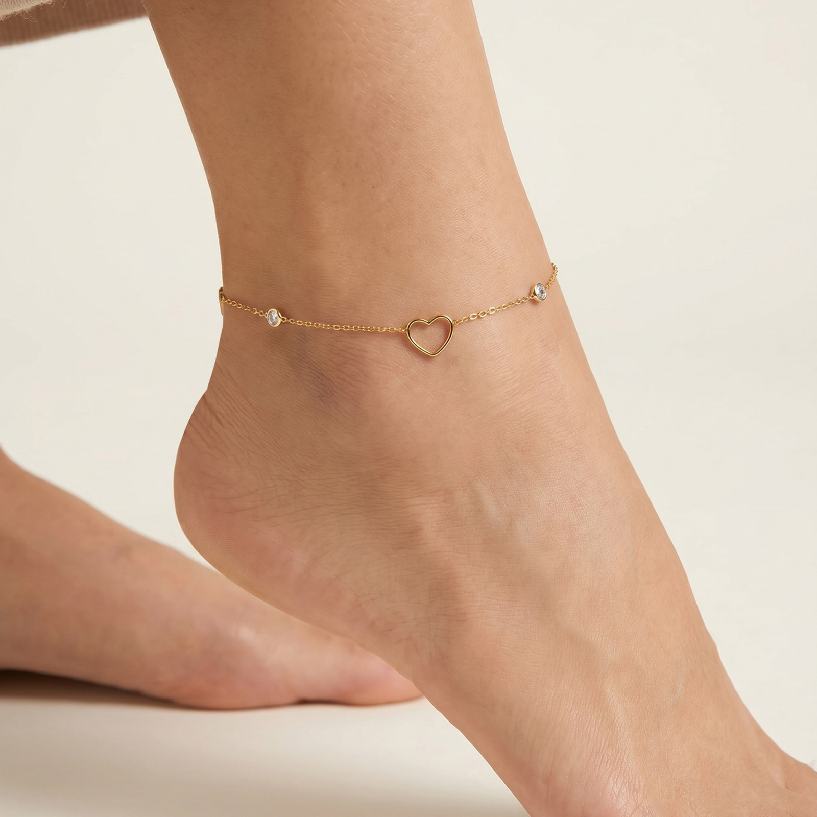 Vnox ミニマリスト中空ハートジルコニアアンクレット女性用 - Jc Jewelry & Watches Photos のレビューと価格