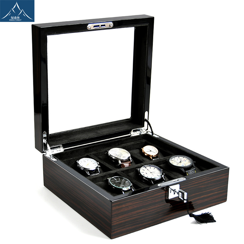 Hxl 木製ピアノラッカー多機能時計ボックス ジュエリー収納 - Watch Display Box のレビューと価格