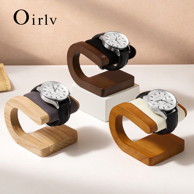 Oirlv ウォールナット材の腕時計スタンド。新しいC字型の - Jewelry And Watches Inc のレビューと価格
