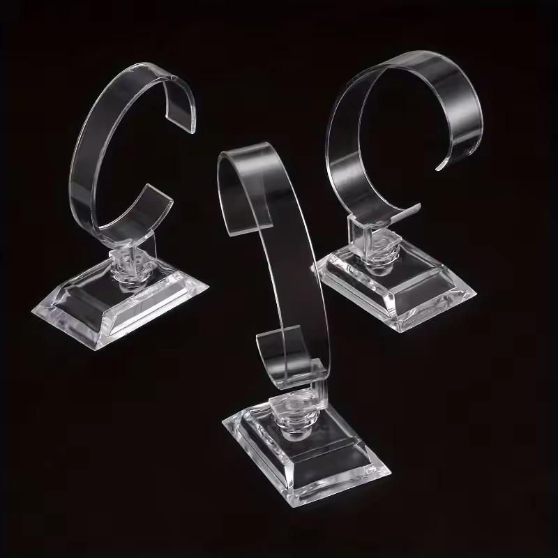 5個入り腕時計ディスプレイスタンド、Cサークル透明ホルダーカ - Jewelry And Watches Inc のレビューと価格